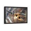 f18 hornet framed canvas black frame