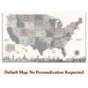 Monuments push pin usa map no quote