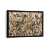 tableau rythme d'automne avec cadre noir