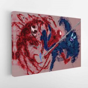 tableau l'araignée abstraite 5 pièces