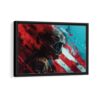 tableau soldat des marines américains avec cadre noir