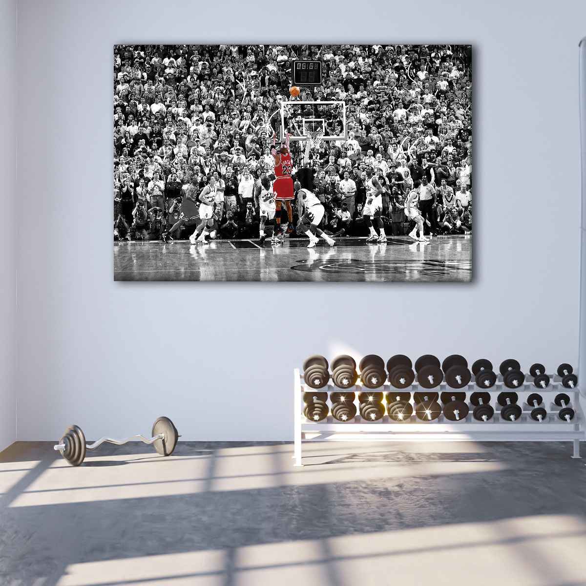 Michael Jordan Last Shot Wall Art Canvas Art Bay