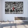 tableau tryptique dernier shoot de michael jordan