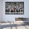 tableau dernier shoot de michael jordan avec cadre flottant