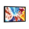 super saiyan warrior framed canvas black frame