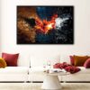 batman begins floating frame canvas