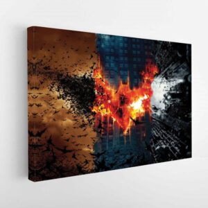 5 panels batman begins canvas art