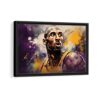 kobe bryant framed canvas black frame