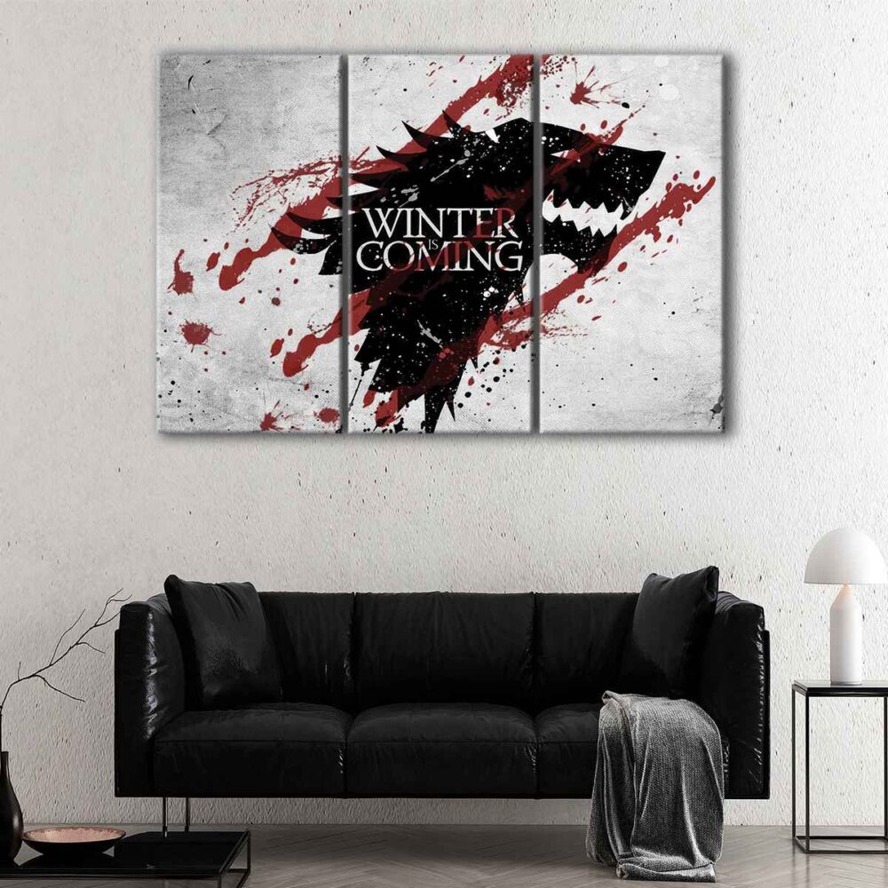 3 panels game of thrones canvas art