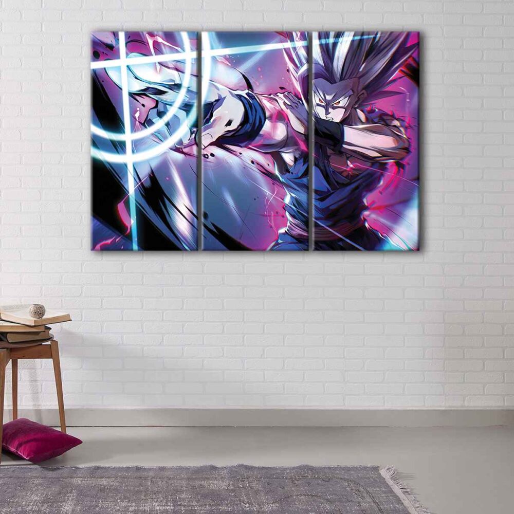 3 panels ultimate gohan canvas art