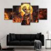5 panels naruto canvas art