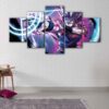 5 panels ultimate gohan canvas art