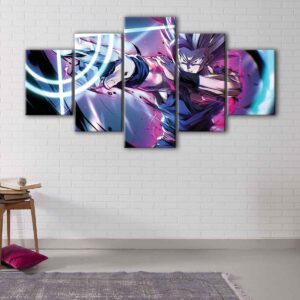 5 panels ultimate gohan canvas art