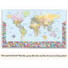 Push pin world map with flags no quote