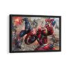 avengers war framed canvas black frame