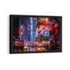 broadway new york framed canvas black frame