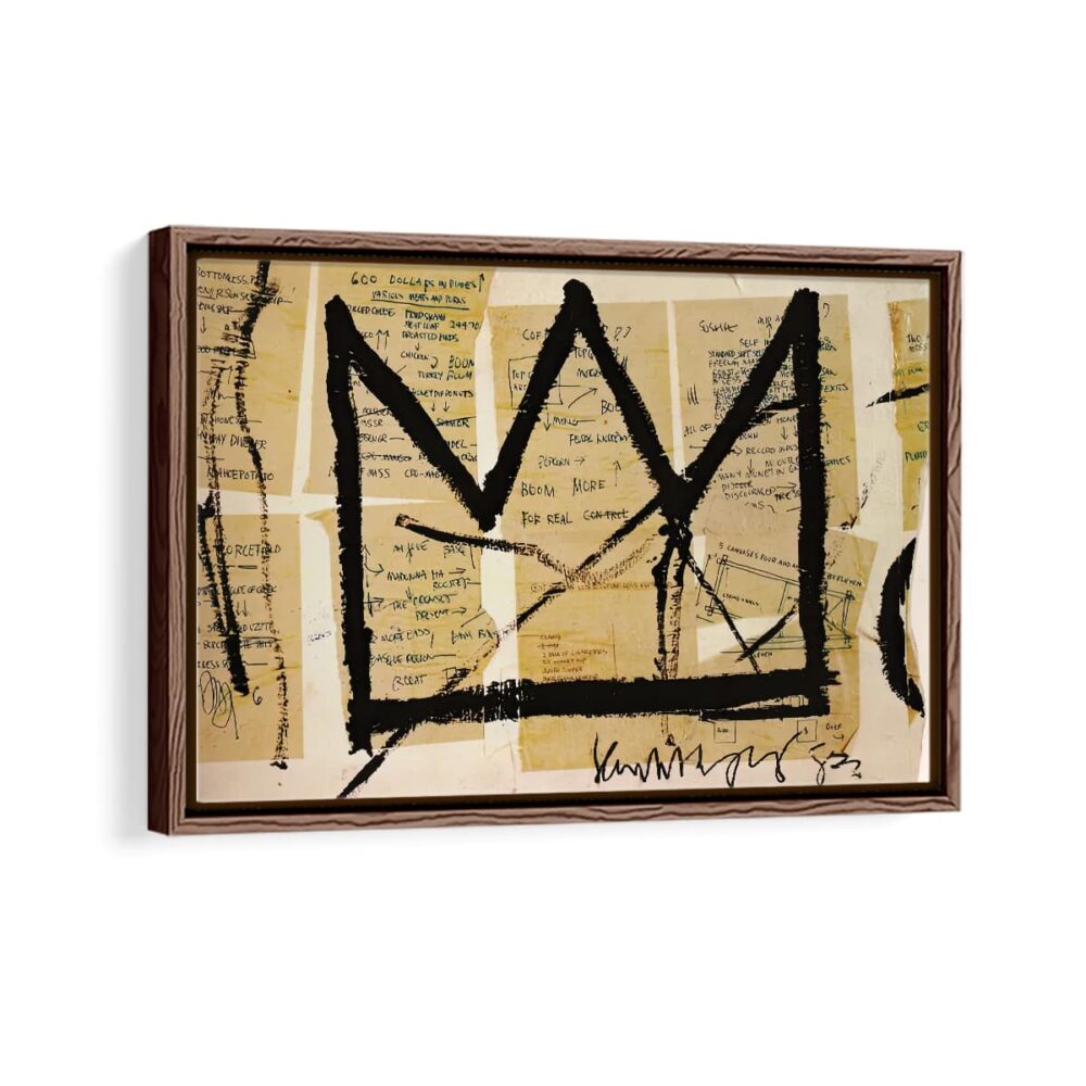 crown framed canvas walnut brown