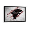game of thrones framed canvas black frame