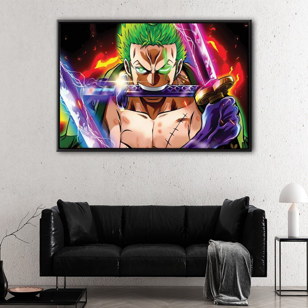 renault zoro swords floating frame canvas