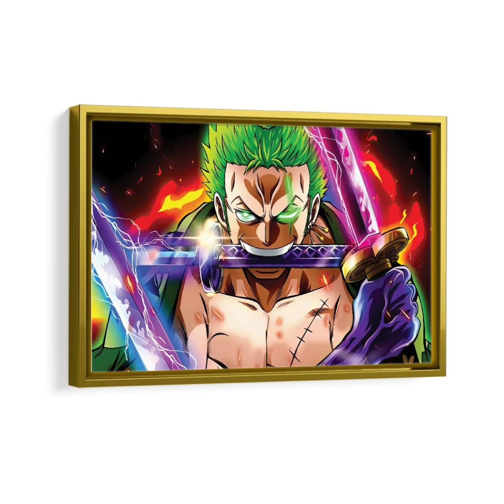 renault zoro swords framed canvas gold frame