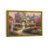 rosebud cottage framed canvas gold frame