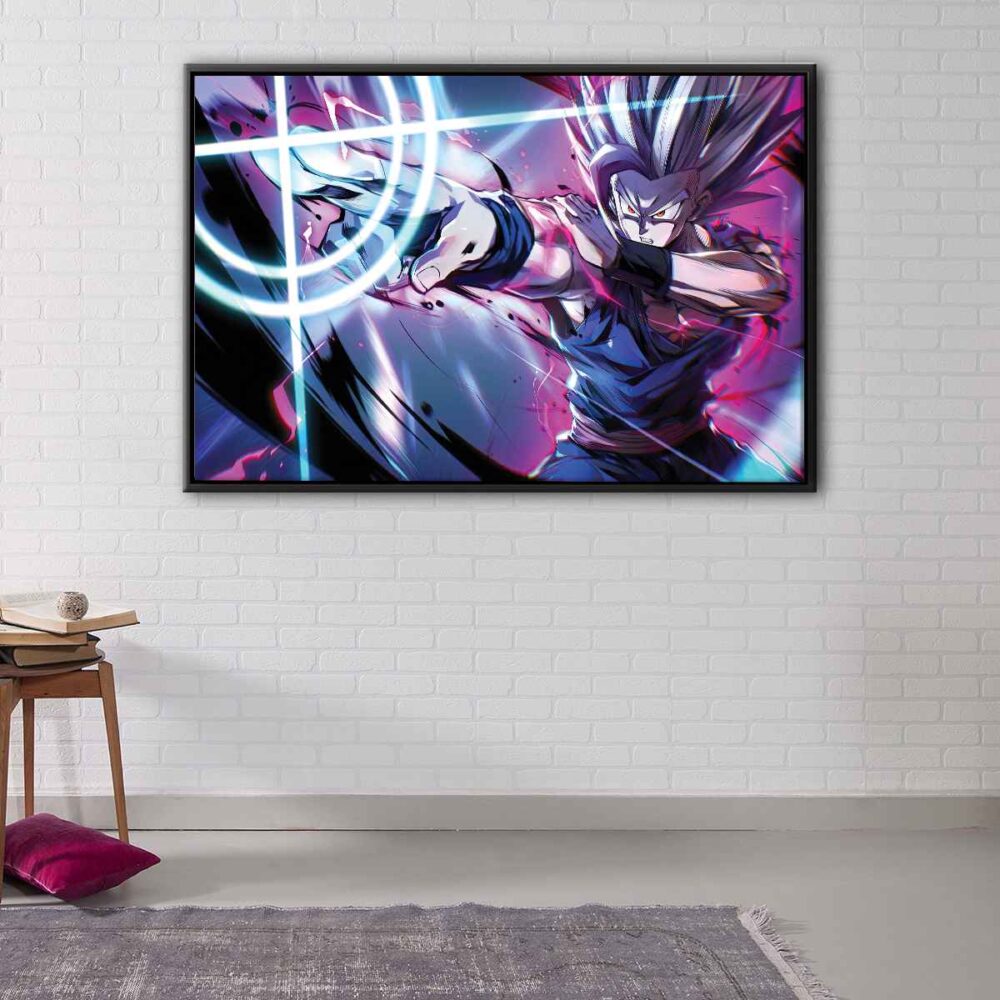 ultimate gohan floating frame canvas