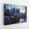 winter in bruges stretched canvas