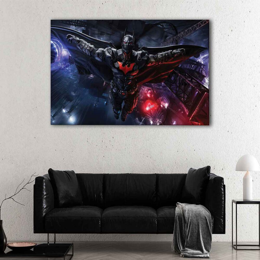 1 panel flying batman canvas art