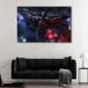 1 panel flying batman canvas art