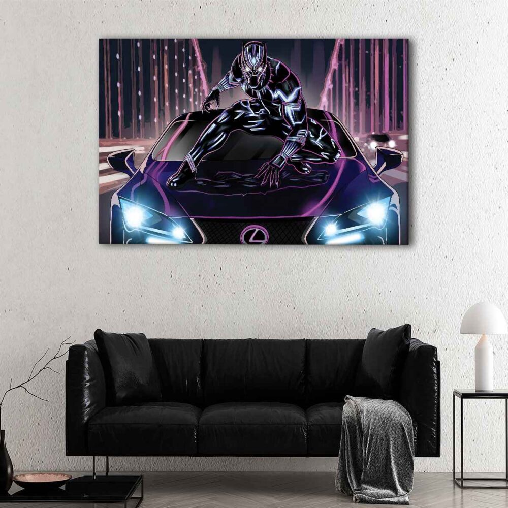 1 panel black panther canvas art