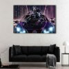 1 panel black panther canvas art