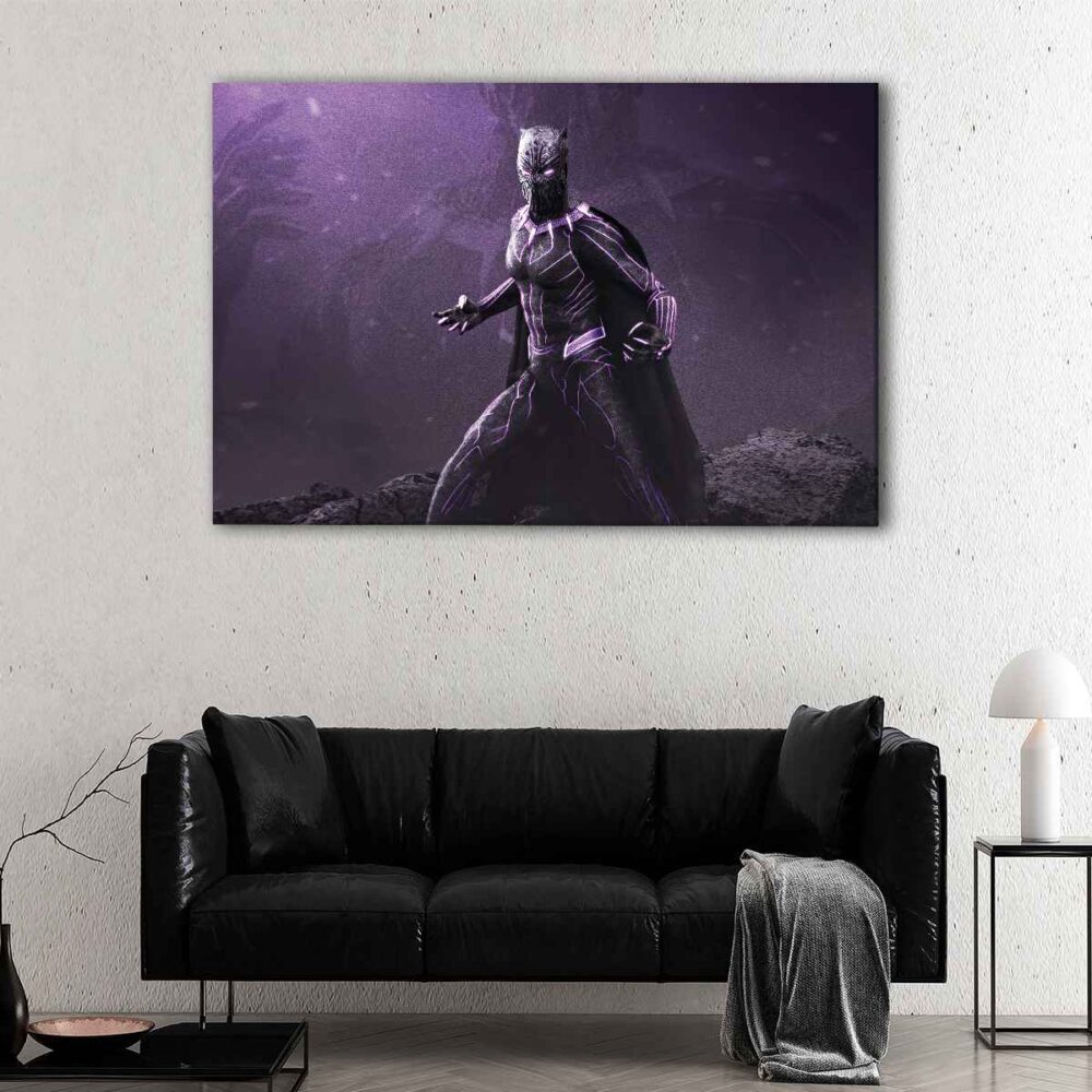 1 panel black panther fury canvas art
