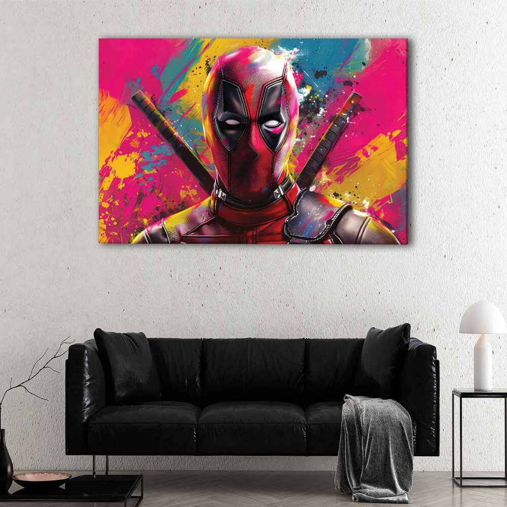 1 panel deadpool painting canvas art