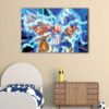 1 panel goku vs vegeta canvas art