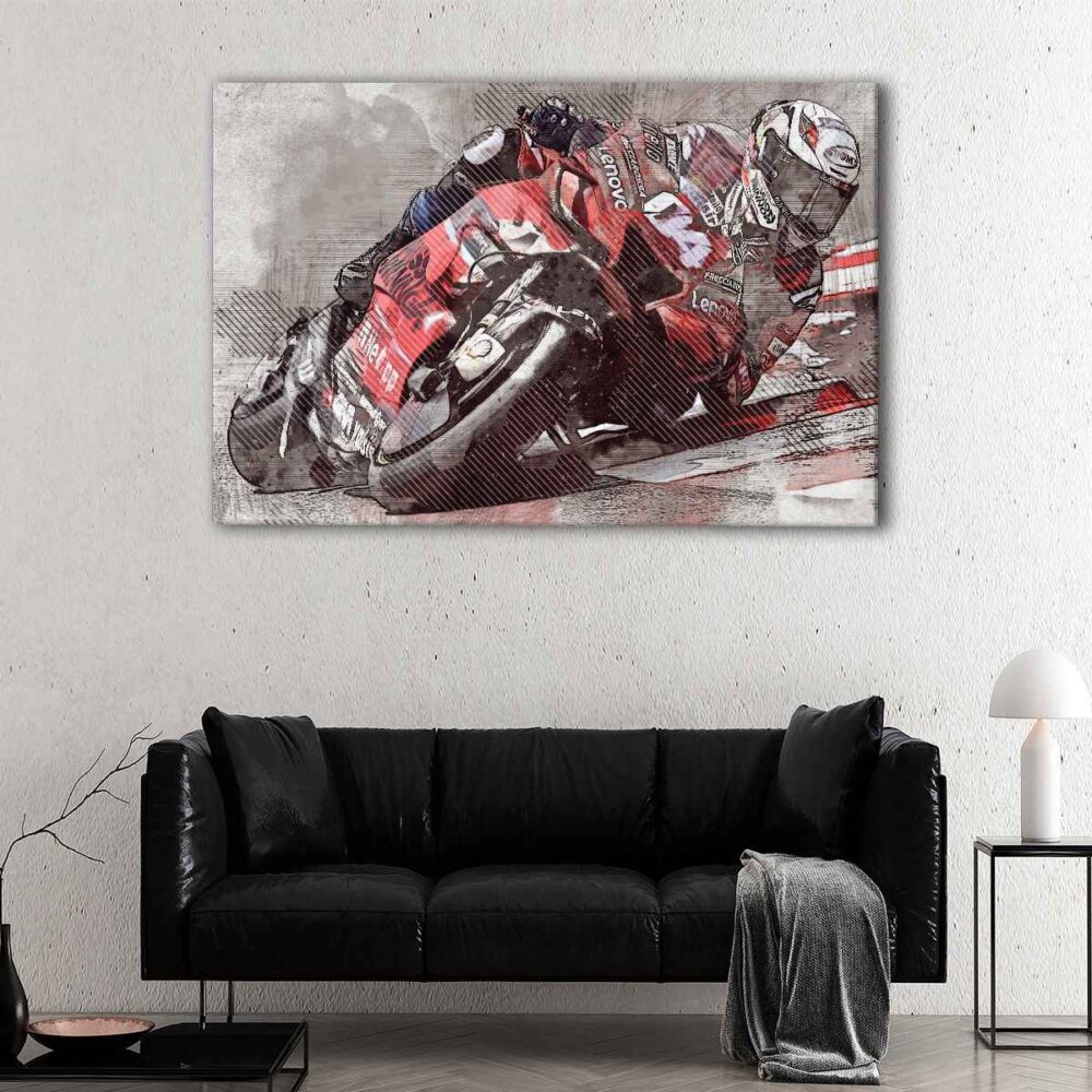 1 panel motogp racer canvas art