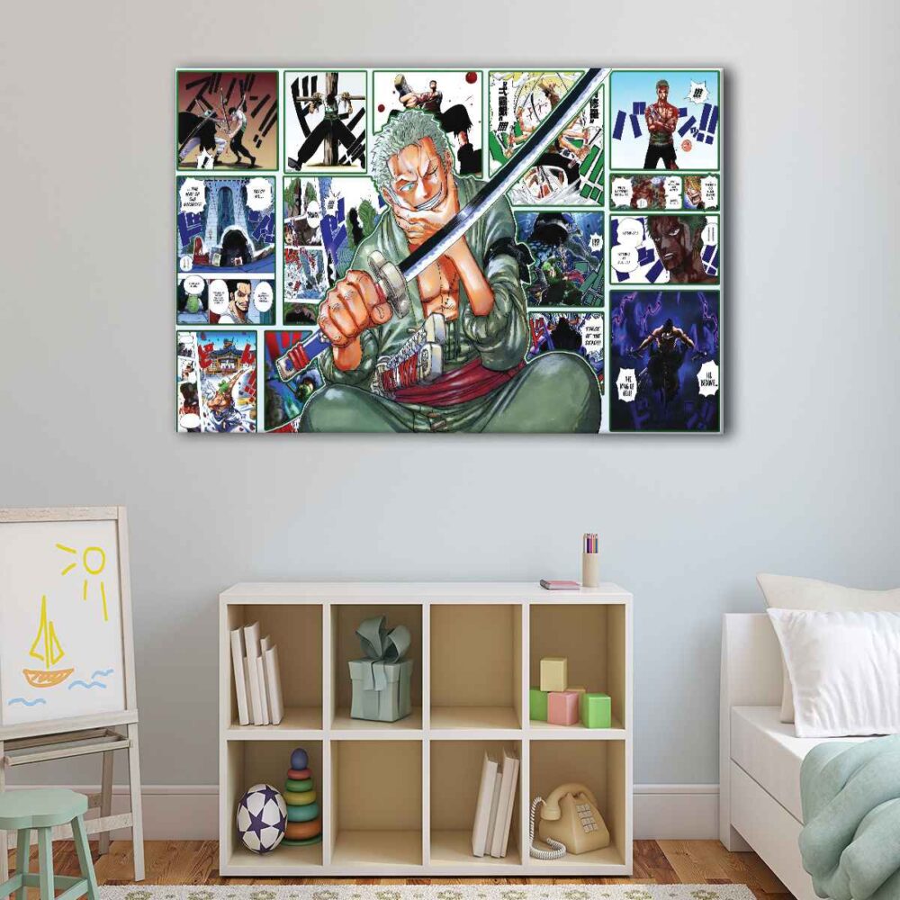 1 panel roronoa zoro story canvas art