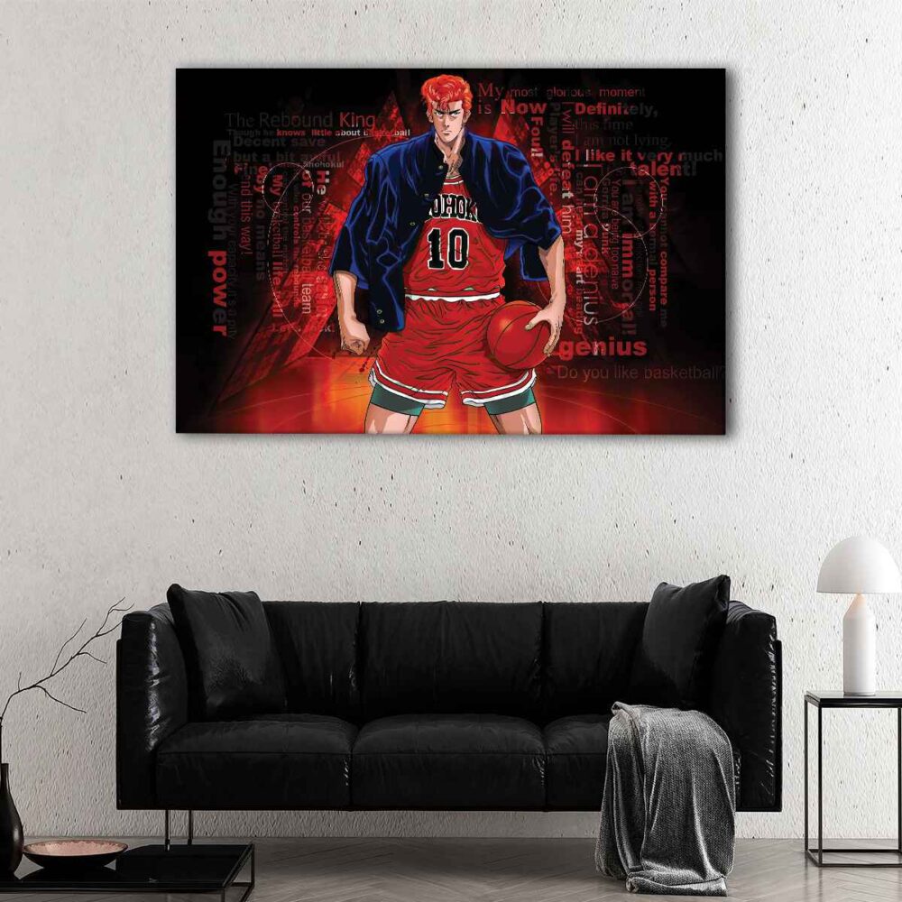 1 panel sakuragi hanamichi canvas art