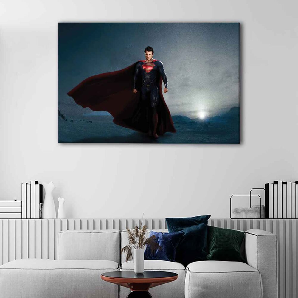 1 panel superman canvas art