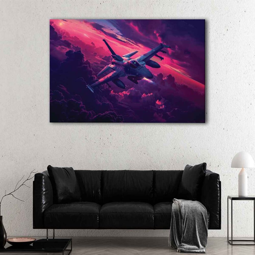 1 panel tactical fighter canvas art