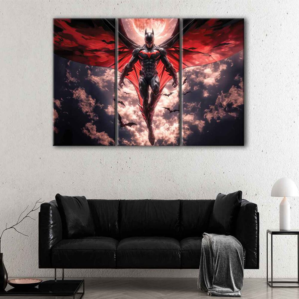 3 panels batman dc canvas art