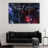 3 panels flying batman canvas art