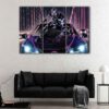 3 panels black panther canvas art