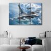 3 panels f 16 falcon canvas art