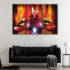 3 panels iron man painting canvas art