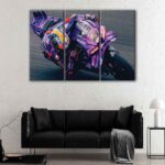 3 panels motogp champion canvas art