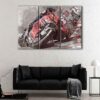 3 panels motogp racer canvas art