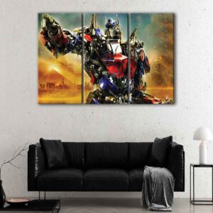 3 panels optimus prime egypt canvas art