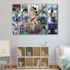 3 panels roronoa zoro story canvas art