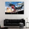 3 panels spiderman homecoming canvas art