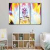 3 panels super saiyan ultime canvas art